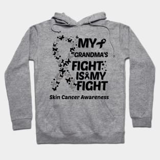 My Grandmas Fight Is My Fight Skin Cancer Awareness Hoodie